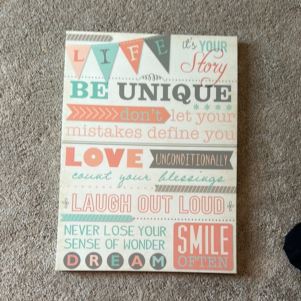 Inspirational Wall Art - Multicolor
